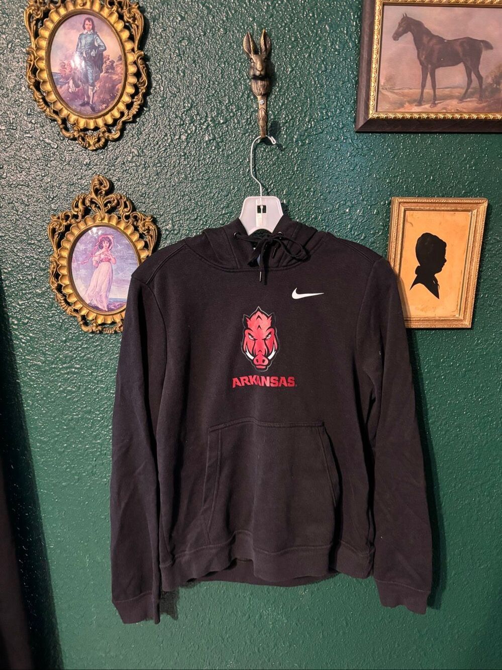 Nike University of Arkansas Hogs Hoodie Size Large Boys